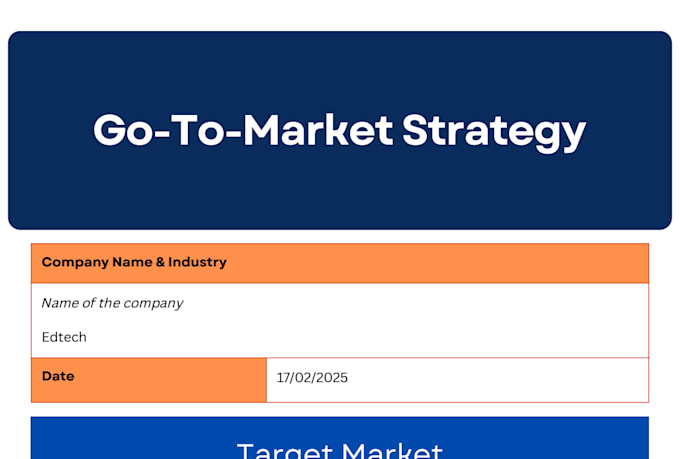 create custom go to market strategy for your business